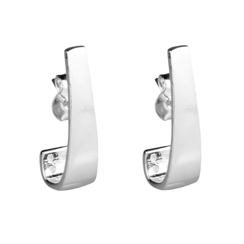 Brinco J Liso Chapado - 18 mm x 5 mm