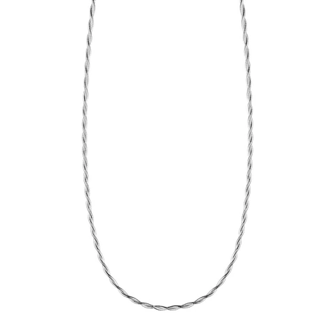 Colar Corrente Rabo de Rato 2 Fios Torcidos - 2 mm 40 cm