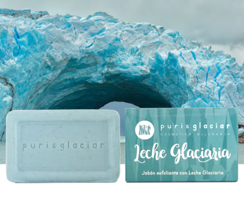 Jabón Exfoliante de base vegetal con Leche Glaciaria