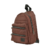 Mochila Luna Bomber en color chocolate con diseño acolchado y múltiples bolsillos.