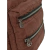 Mochila Luna Bomber de color marrón con dos bolsillos frontales y detalles en metal.
