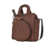 Bolso de pádel en color marrón con paleta asomando por la parte exterior.