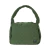 Bolso shopper de color verde con diseño acolchado y asas en combinación.