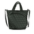 Bolso de tenis negro acolchado con asas y correa ajustable. COn protector de raquetas