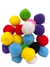Pompones multicolor acrilico - comprar online