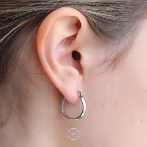 Argollas Ema 1,8 cm - Acero quirúrgico