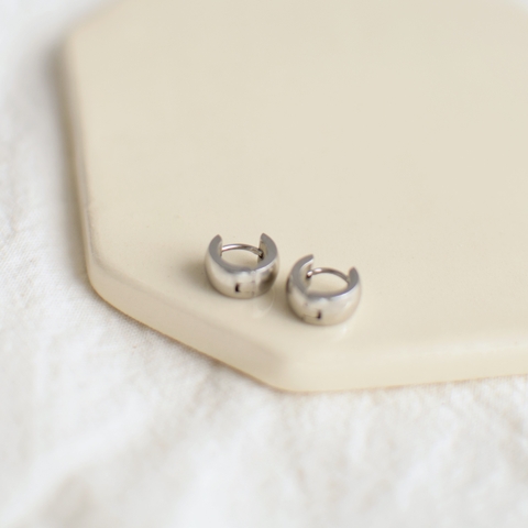 Argollas Paris Premium - 1 cm - Acero quirúrgico