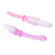 Plug Anal em Silicone Transparente Rosa com Vibro CH027