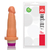 Pênis Prótese Realístico com Vibrador 14,5x4cm Bege Adão15
