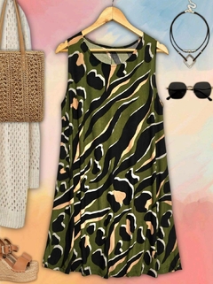 Vestido sin mangas estampado - comprar online