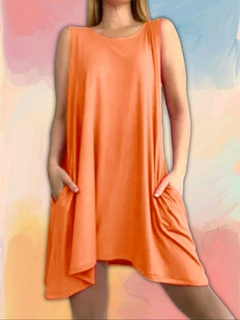 Vestido sin mangas con bolsillos en internet