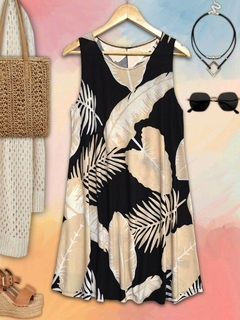 Vestido sin mangas estampado - tienda online