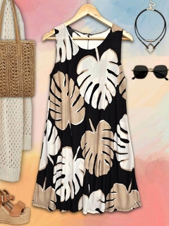 Vestido sin mangas estampado en internet
