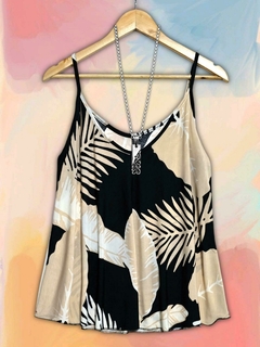 Remera bretel estampada - tienda online