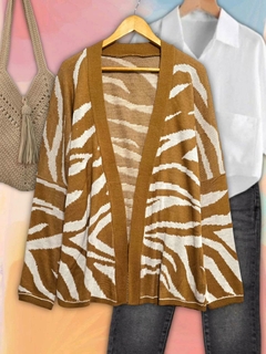 Saco overzise animal print - comprar online