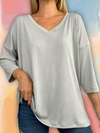 Remera manga 3/4 en micro morley - comprar online