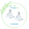 5 Tetinas Nro. 1 de silicona boca ancha Maggacup - tienda online