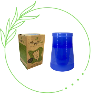 Vaso esterilizador + copa menstrual
