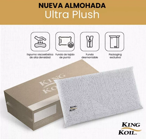 ALMOHADA VISCOELÁSTICA KING KOIL ULTRAPLUSH 70X40