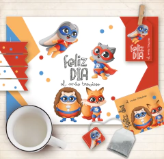 Kit Animalitos Superhéroes Dia del Niño