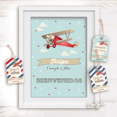 Kit Imprimible Avioncito