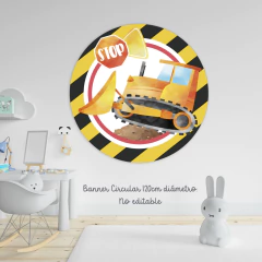 Banner Construcción Circular No editable