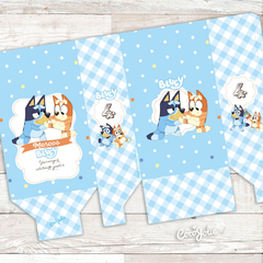 Kit Bluey Celeste - CocoJolie Kits Imprimibles
