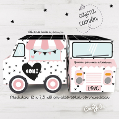Camioncito Pink Minimalista Rosa y Negro