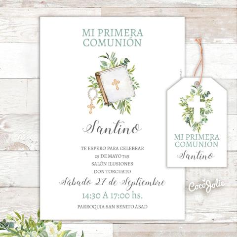 Kit Comunion Boho Botanical