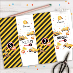 Kit Construcción, Camiones y Máquinas Viales. Imprimible Personalizable