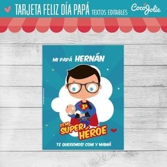 Imagen de kit imprimible Mi papá es un Superhéroe