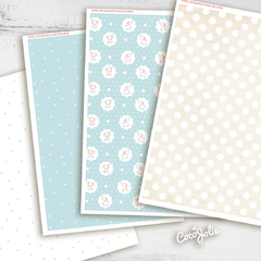 Elefantito Acuarela Celeste - CocoJolie Kits Imprimibles