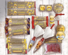 Kit Cumpleaños Emoji/Emoticon Rústico. Imprimibles Personalizables - comprar online