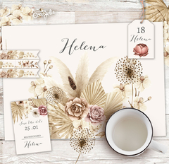 Kit Flores Boho imprimible