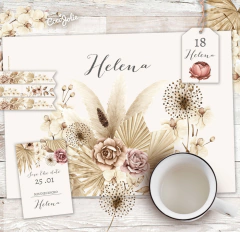 Kit Flores Boho imprimible