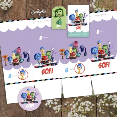 Kit imprimible de la Pelicula Intensamente 2. Editable en Adobe pdf reader.