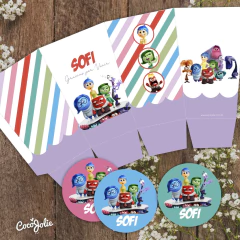 Kit imprimible de la Pelicula Intensamente 2. Editable en Adobe pdf reader.