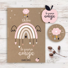 Kit Amigas Kraft. Imprimible Personalizable