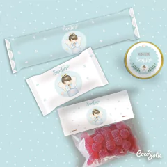 Imagen de Kit Angelito Celeste. Imprimible Personalizable