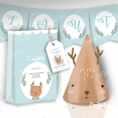 Kit Ciervito Bebé del Bosque. Imprimible personalizable - comprar online