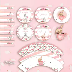 Kit Imprimible Conejita Bebe. Imprimible Personalizable - comprar online