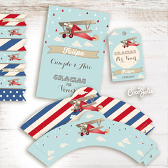 Kit Imprimible Avioncito