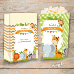 Imagen de Kit Animalitos de la Selva Nene. Imprimible Personalizable