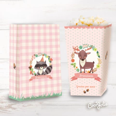 Kit Animalitos del Bosque Nena. Imprimible Personalizable - tienda online