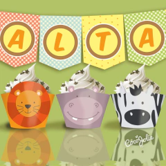 Kit Animalitos de la Selva Nene. Imprimible Personalizable en internet