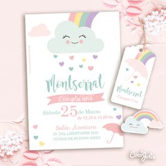 Kit Arcoiris Lluvia de Amor. Imprimible Personalizable