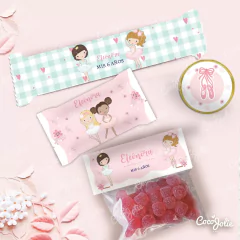 Kit Imprimible Bailarinas. Personalizable - CocoJolie Kits Imprimibles