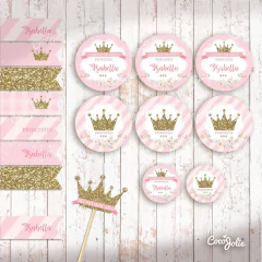 Kit Imprimible Coronita. Personalizable - CocoJolie Kits Imprimibles