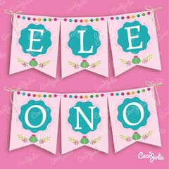 Kit Imprimible Llamita Altiplano. Personalizable - comprar online