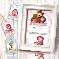 Kit Masha y el Oso. Imprimible Personalizable en internet